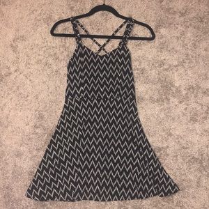 Black and White Chevron Dress